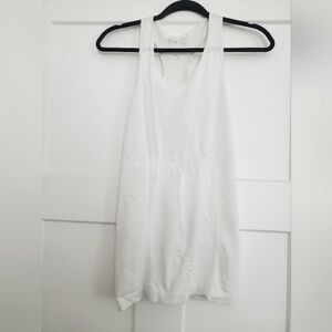 White Zyia workout tank